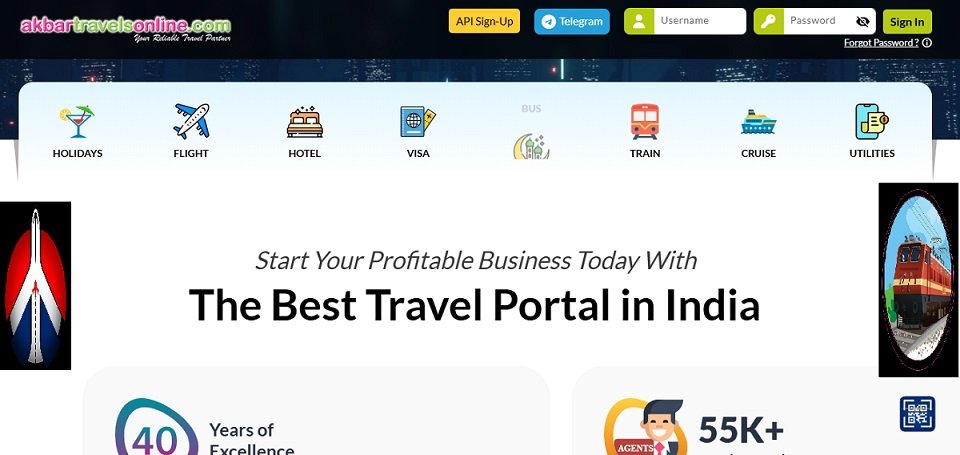 Akbar Travels Agent Login